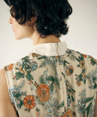 GRACE CONTINENTAL フラワーマーメイドドレス イエロー