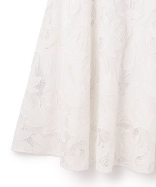 GRACE CONTINENTAL ケミカルリーフスカート ホワイト