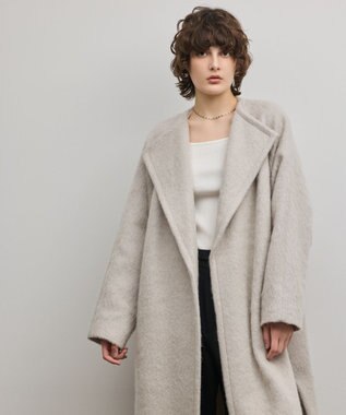 GRACE CONTINENTAL シャギードルマンコート グレー