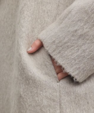 GRACE CONTINENTAL シャギードルマンコート グレー