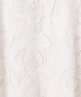 GRACE CONTINENTAL ケミカルリーフスカート ホワイト