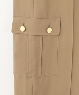 GRACE CONTINENTAL バックサテンカーゴパンツ カーキ