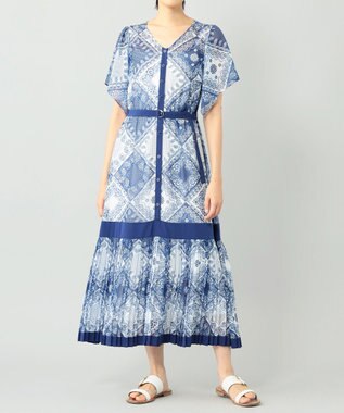バンダナバイカラーワンピース Grace Continental Grace Continental グレースコンチネンタル 通販