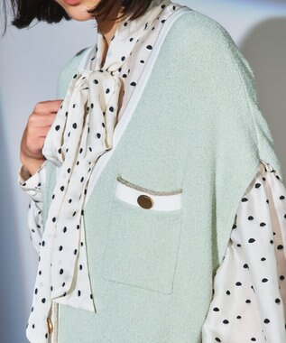 バイカラーニットベスト Grace Continental Grace Continental グレースコンチネンタル 通販 バイカラーニットベスト Grace Continental Grace Continental グレースコンチネンタル 通販