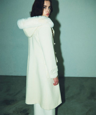 GRACE CONTINENTAL ファーフードダッフルコート キナリ