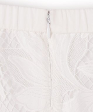 GRACE CONTINENTAL ケミカルリーフスカート ホワイト