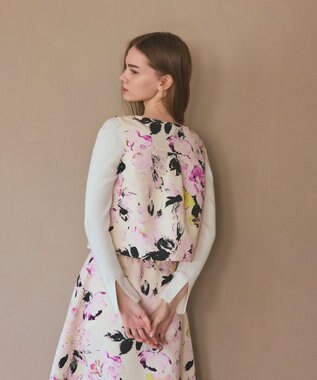 GRACE CONTINENTAL ボタニカルセパレートドレス ピンク