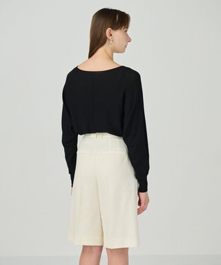 GRACE CONTINENTAL シアードルマントップ ブラック