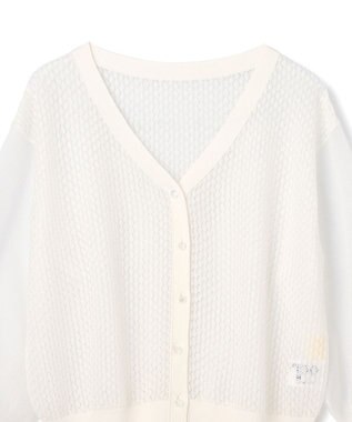 GRACE CONTINENTAL シアードルマンニットカーディガン ホワイト