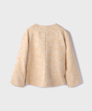 GRACE CONTINENTAL サラサジャガードケープジャケット ベージュ