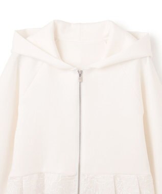 GRACE CONTINENTAL カットワークパーカー ホワイト