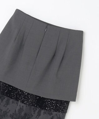 GRACE CONTINENTAL コンビタイトスカート グレー