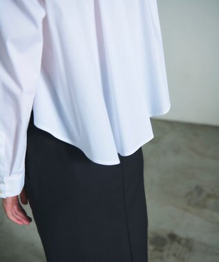 GRACE CONTINENTAL ビジューカラーシャツ ホワイト