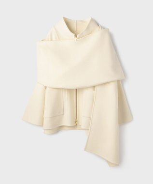 GRACE CONTINENTAL ストール付リバージップブルゾン キナリ