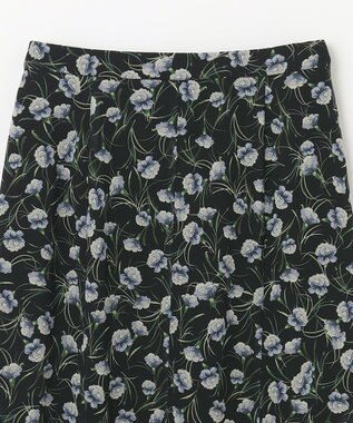 GRACE CONTINENTAL スモールフラワーマーメイドスカート ブラック