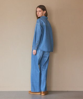 GRACE CONTINENTAL 10ozムラ糸デニムパンツ ブルー