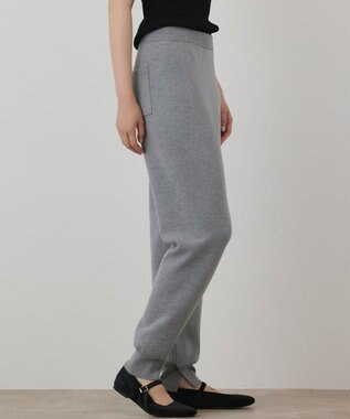 GRACE CONTINENTAL スムースニットパンツ グレー