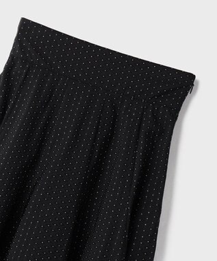 GRACE CONTINENTAL ラメドットタフタジャガードスカート ブラック