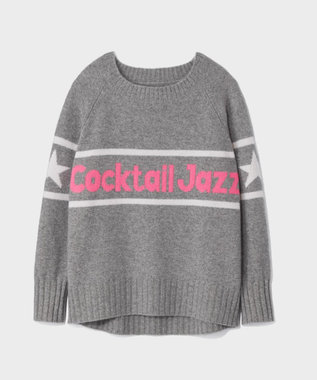 GRACE CONTINENTAL カシミヤレタードトップ グレー