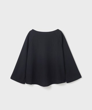 GRACE CONTINENTAL スリットスリーブトップ ネイビー