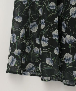 GRACE CONTINENTAL スモールフラワーマーメイドスカート ブラック