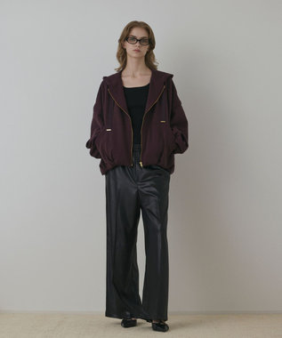 GRACE CONTINENTAL バル－ン裏毛パ－カ－ ブラウン