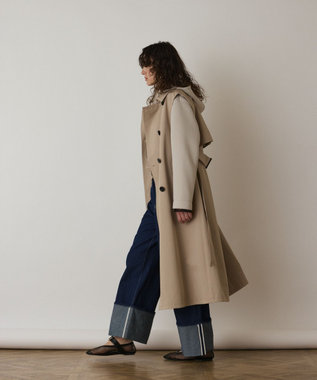 GRACE CONTINENTAL パーカーコンビトレンチ ベージュ