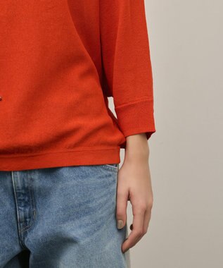 GRACE CONTINENTAL ドルマンニットトップ オレンジ