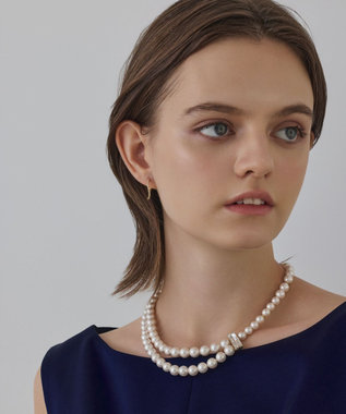 GRACE CONTINENTAL パールレイヤードネックレス ホワイト