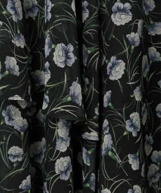 GRACE CONTINENTAL スモールフラワーマーメイドスカート ブラック