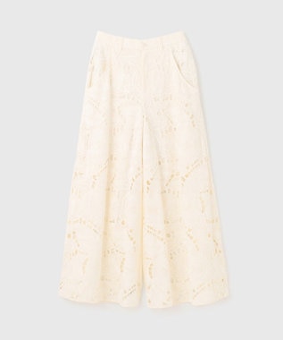 GRACE CONTINENTAL カットワークバギーパンツ キナリ