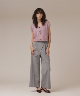 GRACE CONTINENTAL ラップワイドパンツ ストライプ