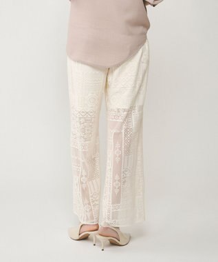 GRACE CONTINENTAL キカレースイージーパンツ キナリ