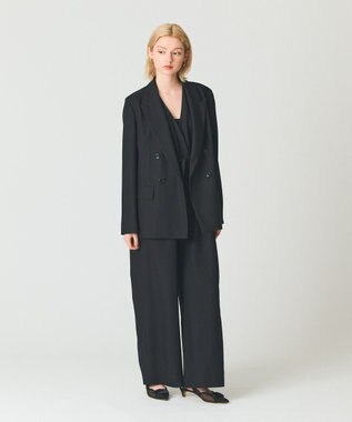GRACE CONTINENTAL ウールトリアセオールインワン ブラック