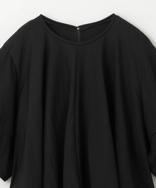 GRACE CONTINENTAL ランタンスリーブトップ ブラック