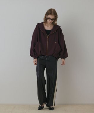 GRACE CONTINENTAL バル－ン裏毛パ－カ－ ブラウン