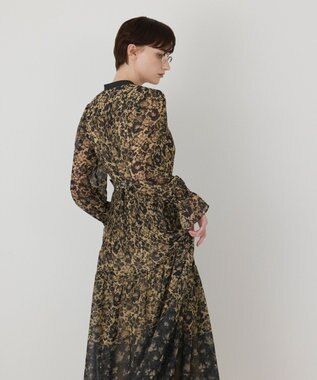 GRACE CONTINENTAL アーバンボタニカルワンピース ブラウン