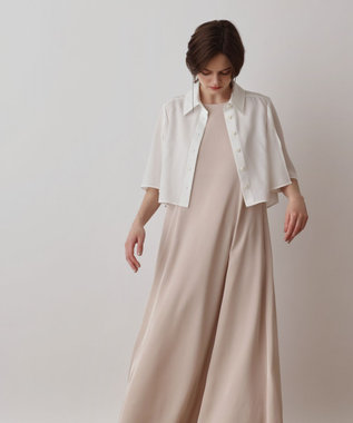 GRACE CONTINENTAL フレアスリーブシャツ ホワイト