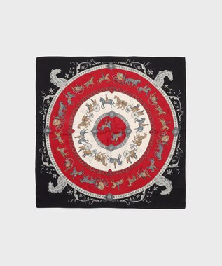 GRACE CONTINENTAL ホースプリントスカーフ