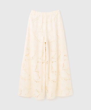 GRACE CONTINENTAL カットワークバギーパンツ キナリ