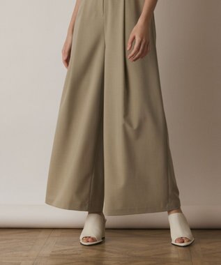 GRACE CONTINENTAL ベルト付サロペット ベージュ