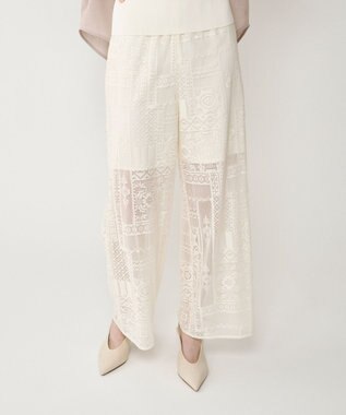 GRACE CONTINENTAL キカレースイージーパンツ キナリ