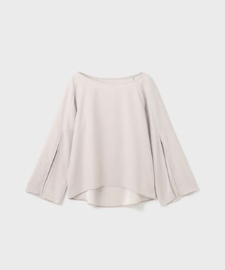 GRACE CONTINENTAL スリットスリーブトップ ベージュ