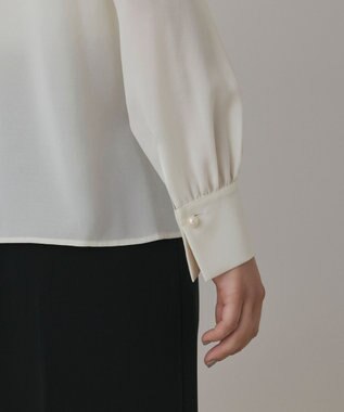 GRACE CONTINENTAL トリアセボウタイブラウス キナリ