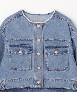 GRACE CONTINENTAL メタル釦デニムジャケット インディゴ