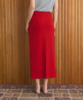GRACE CONTINENTAL トリアセペンシルラインスカート レッド