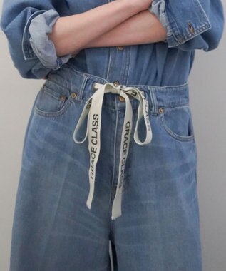 GRACE CONTINENTAL 10ozムラ糸デニムパンツ ブルー