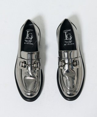GRACE CONTINENTAL LUCA GROSSI メタルビットローファー シルバー