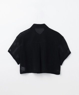 GRACE CONTINENTAL ラッセルメッシュシャツ ブラック