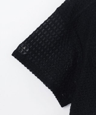 GRACE CONTINENTAL ラッセルメッシュシャツ ブラック